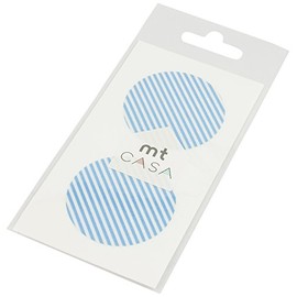 MT Washi Tape MTCDS006Z Cinta Adhesiva Japonés, 50mm Paquete con 10 Puntos, Stripe Light Blue