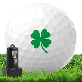 ExcelMark Pro Golf Ball Stamp - Easy Ball Identification - Choose from 25+ Styles and 4 Colors! - Clover