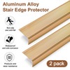 36" Metal Stair Nosing, 2-Pack Self Adhesive Aluminum Stair Edge