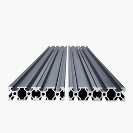 VEVOR 4PCS 39.4 in (1000mm) T Slot 2040 Aluminum Extrusion Profile, European Standard Anodized Linear Rail, High-Strength Extruded Aluminum Rail for 3D Printer, CNC Machine DIY, Laser Engraving, Black