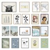 Kate and Laurel Sylvie Minimalist Evergreen Trees Sketch Framed Canvas