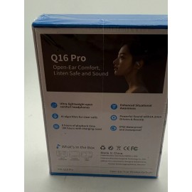 Unbranded Q16  PRO LCD Open Ear Headphones TRUE Wireless EARBUDS GRAY