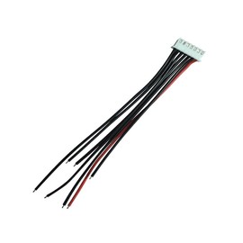 10pcs 6S 7Pins Balance Connector Male Plug Extension Cable JST-XH RC Lipo Connector Adapter with 15CM 22AWG Silicone Cable (6S 7Pins)