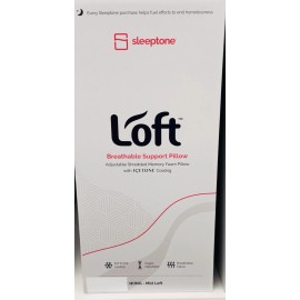 Sleeptone Loft Breathable Support Cool Pillow Adjustable Shredded Memory Foam