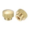 sourcing map Knurled Thumb Nuts, 2Pcs M4 x D10mm x