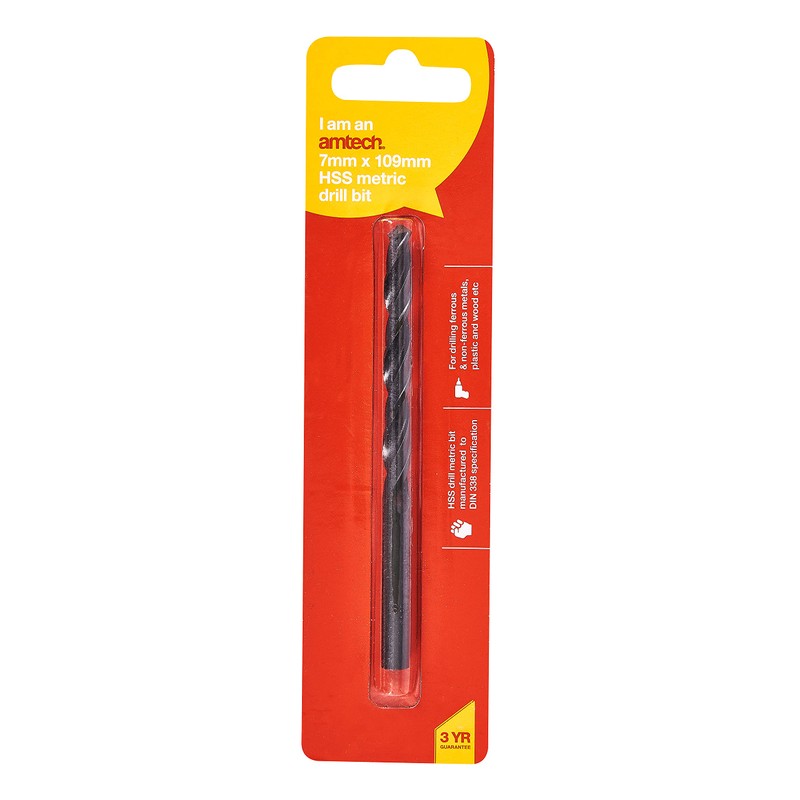 Amtech F5015 High speed steel (HSS) metric drill bit (7mm