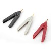 Kelvin Test Clip, Walfront P2004 3-Piece Gold-Plated Copper Crocodile Clamp,