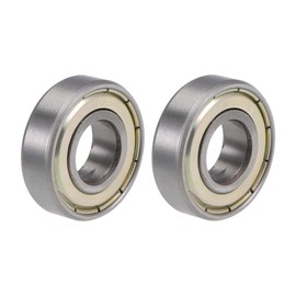 TA-VIGOR 2Pcs 6001ZZ Deep Groove Ball Bearings, Z2 12mm x 28mm x 8mm Double Sealed Industrial Bearings, Chrome Steel Skateboard Bearings for Motor Electrical Instrument Equipment