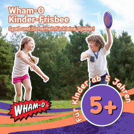 Wham-O Frisbee Go Flying Disc, 22.86 cm, Lightweight Toy for Beginners, Children, Boys, Girls from 5 Years, Outdoor, Beach, Park, Garden Game - 70 g