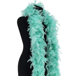 Deluxe Mint Green Feather Boa – 100g -180cm