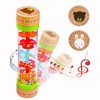 BIUWING Rainmaker Rain Sticks, Mini Wooden Musical Shake, Beaded Raindrops