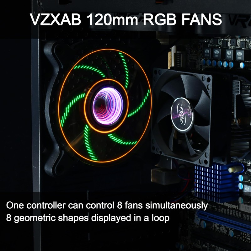 120mm RGB Case PC Fans Cooler Fan with Max 1650