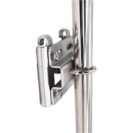 MARINE CITY Stainless Steel Rail Mount Anchor Bracket, 35 lb Capacity – Fits 1 to 1-1/4 Inches Vertical Stanchions, Corrosion-Resistant, Easy Install, for Marines, Boats, Yachts, Ships