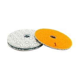 SHDIATOOL 3PCS 4 Inch Diamond polishing Pads 3-Step 1 Set for Marble Stone