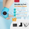 Comfytemp Ankle Ice Pack Wrap, Refillable Wearable Ice Bags for