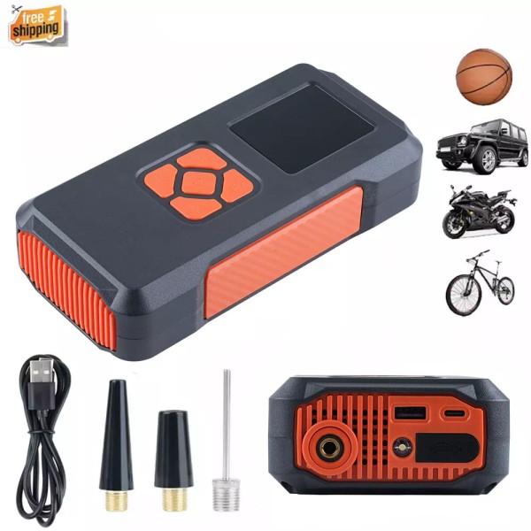 Car Jump Starter Air Pump Portable Air Compressor Multi-function Tire