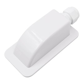 Tiardey Single Hole ABS Connector Cable Entry Plate for All Cable Types 5 to 10 mm?, Fit for Solar Photovoltaic Panels,RV,Caravan,Boat,Yachts,Roof - White