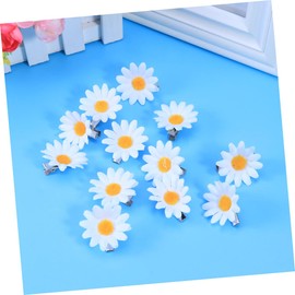 BIUDECO 36 pcs hair jewelry for braids sunflower hair clip mini flower hair clips plumeria hair clip daisy hair barrette sunflower hair accessories girls hair pins Hair piece flower head