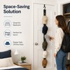 Hat Organizer for Closet Storage – 8-Clip Hanging Rack for