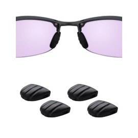 Handwith 2 Pairs Soft Silicone Sunglass Nose Pads for Maui Jim Makaha/Banyans/Hapuna, Push-in Anti-Slip Comfort Fit Glasses Nose Piece Nose Guard Replacement Kit Black