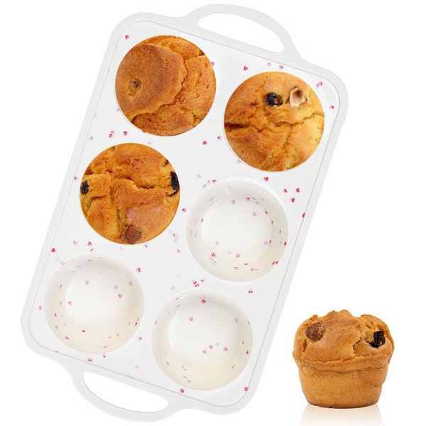 Silicone Muffin Pan with Metal Reinforced Frame - Muffin Pan