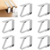 8 Pack Tablecloth Clips, Stainless Steel Table Cover Clamps, Metal