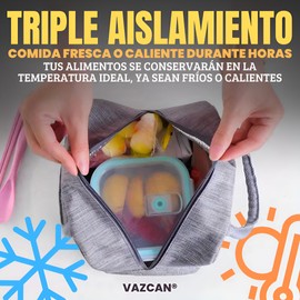 Vazcan® Compact and Durable Meal Cooler Bag - Modern Triple Insulated Design