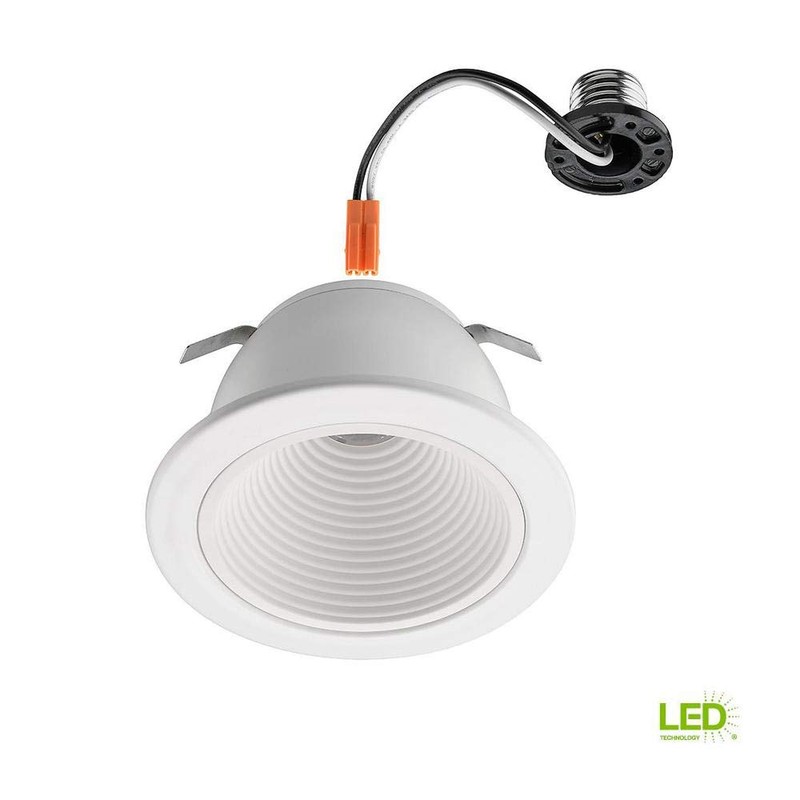 Commercial Electric 4 in. White Ultra Low Glare Mini Step