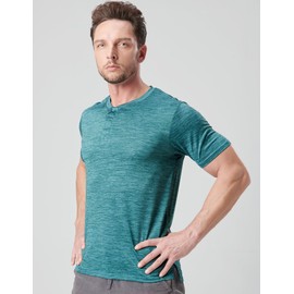 3 Pack: Mens Polo Shirts, Business Casual Golf Henley Work Shirts for Men, Collarless Short Sleeve Stylish Athletic Tshirts (Set 2, XX-Large)