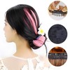 Coloured Hair Extensions, 4 Pieces Hair Strands for Clip-In, Coloured