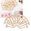 100pcs Mini Wooden Hammers for Chocolate Portable Breakable Heart Hammer