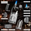 LIHTUN Multi-Function Cigar Torch Lighter - Built-in Cigar Holder &