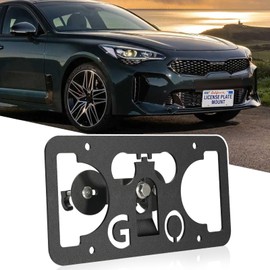 Front License Plate Grille Mount Bracket Compatible with Kia Carnival, K5, Seltos, Sorento 4th gen SC, Sorento Hybrid/Plug-in Hybrid 3rd gen UM, Spertage Hybrid/Plug-in Hybrid 5th gen NQ5, Telluride