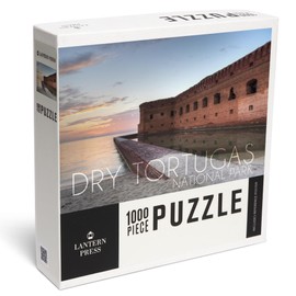 Dry Tortugas National Park, Florida, Sunset and Fort (1000 Piece Puzzle, Challenging Jigsaw Puzzle for Adults, Made in USA)