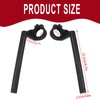 WORLDMOTOP Motorcycle Clip-On Handlebars, Aluminum, 8.7 inches, Black, Replacement for