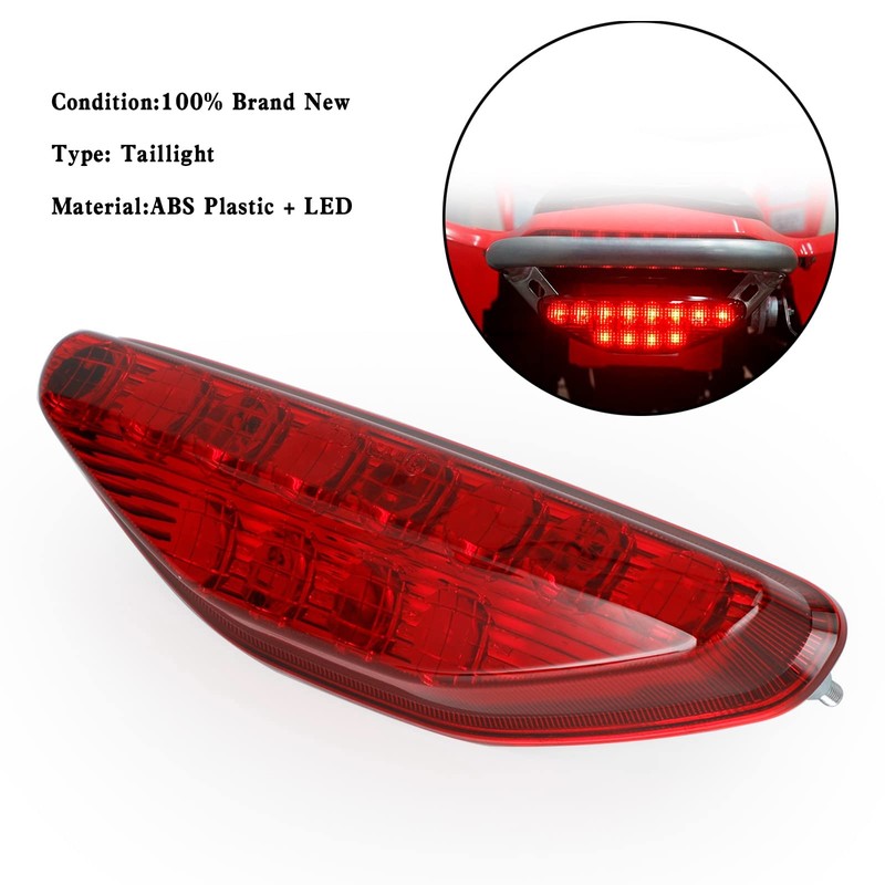 VIPIH LED Tail Light Rear Brake Taillight For HONDA TRX450R
