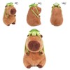 EASYLR 12inch Cute Capybara Plush with Turtle Backpack, Soft Capybara