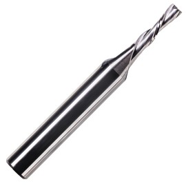 Rennie Tools - 2mm x 17mm Flute x 1/4"" (6.35mm) Shank Solid Carbide 2 Flute Down Cut Spiral Router Bit / Cutter Wood MDF Plywood. Compatible With Dewalt, Makita, Katsu, Bosch, Trend router etc