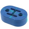 Universal Blue 2 Hole Exhaust Rubber Mount Hanger Heavy Duty