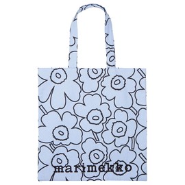 Marimekko 52_1_52259293985 Japan Limited Vankka Piirto Unikko Tote Bag, Light blue × black, F