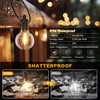 Zuske Outdoor String Lights, 100FT 4-Color LED Patio Lights with
