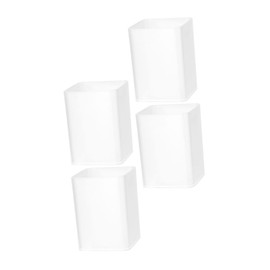 Operitacx Marker Organizer 4pcs Multi Function Desktop Pen Holder Set Practical Mark Pen Organizer White Pen Container for Home Office and School Versatile Stationery Storage