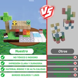 BPDDKA Juguetesde Bloques de Construcción para Niños de 100 Piezas, Set de Construcción con Bloques 3D, Regalo Ideal para Niños y Niñas. ((100 Piezas) Jungla)