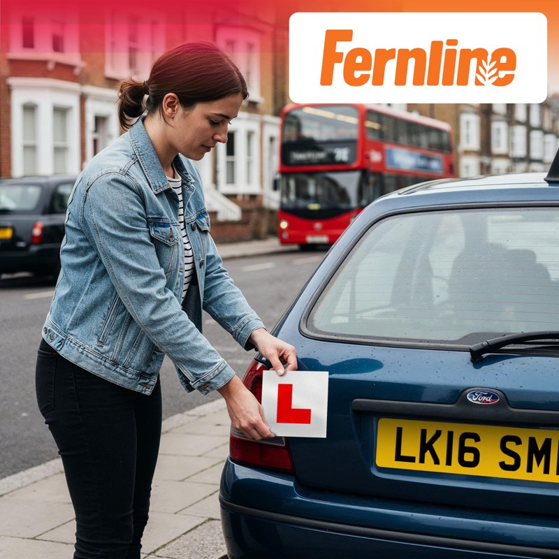 Fernline Magnetic L Plates – Pack of 2 Learner Driver