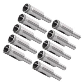 CoCud Diamond Hole Saws Drill Bits, 14mm / 9/16" Drilling Diameter, Nickel Plated Carbon Steel Drill Bit - (Applications: for Glass Ceramic Tiles Marble Stone), 10-Pieces