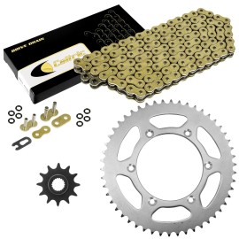 Suzuki Gold O-Ring Drive Chain & Sprockets Kit for Suzuki RM125 1997 1998 1999 2005