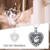ONEFINITY Ashes Necklace for Cat 925 Sterling Silver Urn Necklace