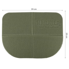 Härkila Waterproof Foldable Outdoor Seat Cushion in Olive - Insulating Seat Pad < 35 cm Waterproof - Lightweight Thermal Seat Mat for Stadium and Bench
