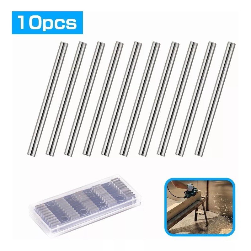 Sagaiot 10pzs Cuchillas De Repuesto Para Cepillo Eléctrico 82mm Hss