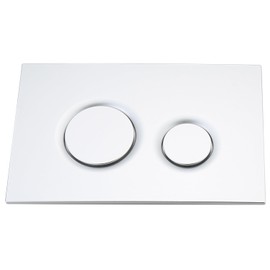 PuritySage Modern Round Dual Flush Plate for TOTO Wall Hung Toilet Tanks,Compatible with TOTO YT930,Toilet Flush Button with Water Saving,Plastic Flush Valve Panel,Easy Installation,Plated